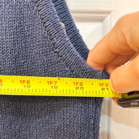 Capacity Vintage 80’s Ramie Cotton Farm Vest Sz L Chicken Apple Granny Teacher - Picture 8 of 10